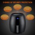 Air Fryer, Uten 6.5L Power Air Fryer with Digital Display, Rapid Air Circulation System Adjustable Temperature and 30 Minute Timer for Healthy Oil Free & Low Fat 1800W