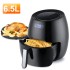 Air Fryer, Uten 6.5L Power Air Fryer with Digital Display, Rapid Air Circulation System Adjustable Temperature and 30 Minute Timer for Healthy Oil Free & Low Fat 1800W