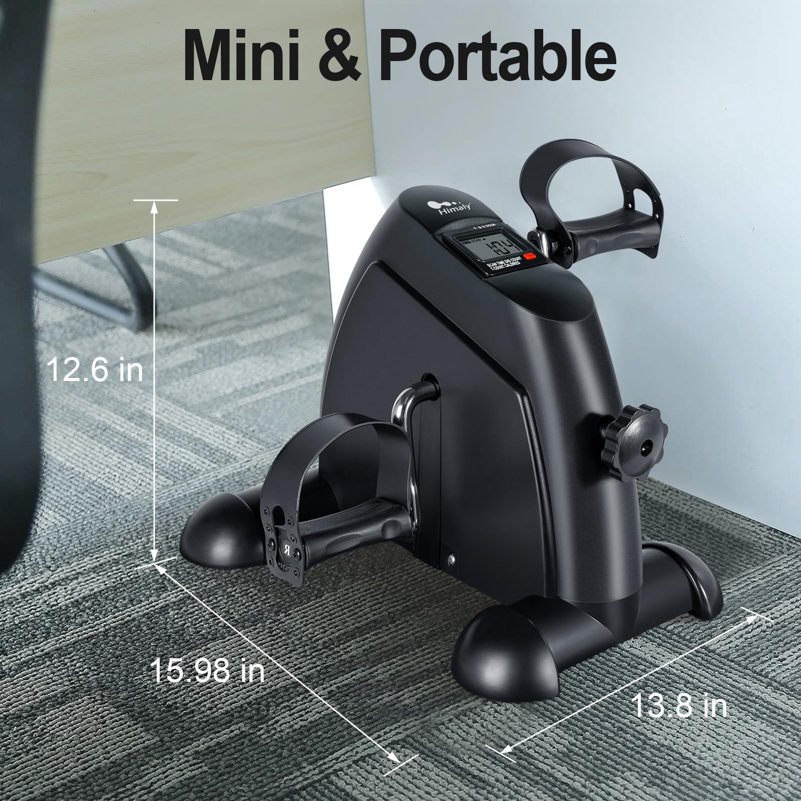 Himaly Mini Exercise Bike, Under Desk Bike Pedal Exerciser for Arm & Leg thumbnail 6