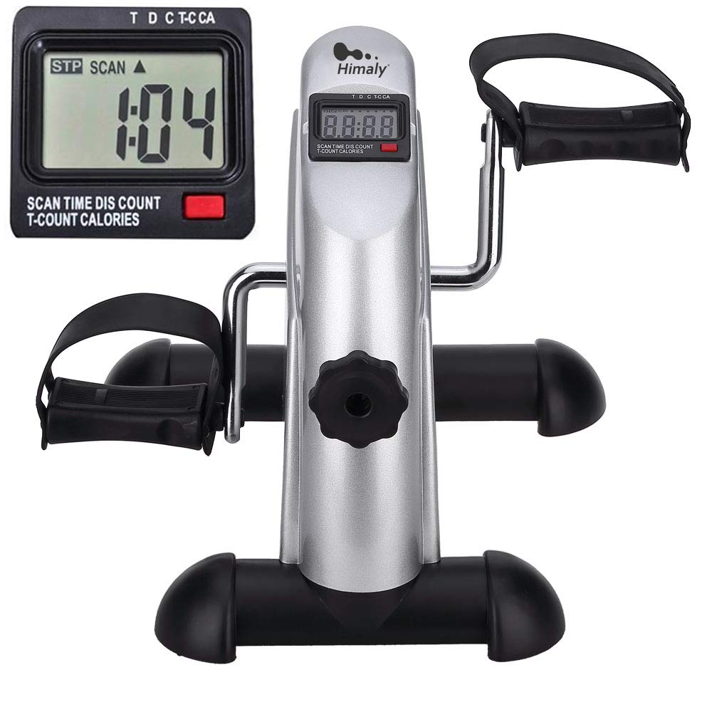 Himaly Mini Exercise Bike, Under Desk Bike Pedal Exerciser for Arm & Leg