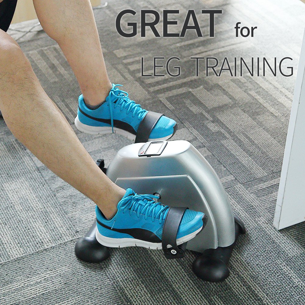 Himaly Mini Exercise Bike, Under Desk Bike Pedal Exerciser for Arm & Leg thumbnail 4