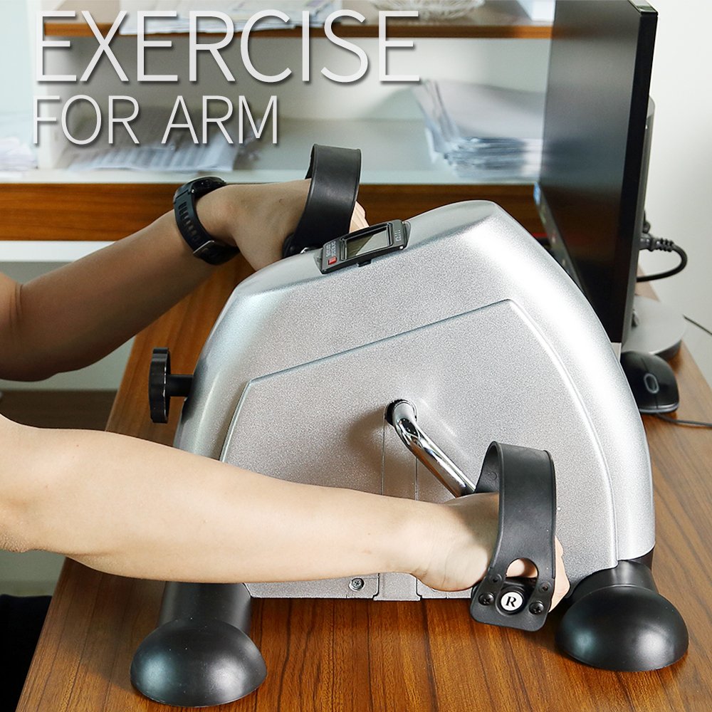 Himaly Mini Exercise Bike, Under Desk Bike Pedal Exerciser for Arm & Leg thumbnail 5