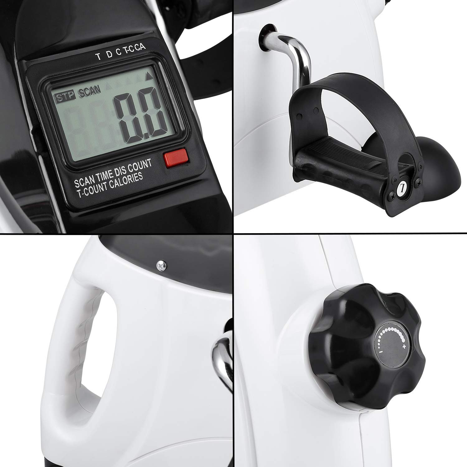 Himaly Mini Exercise Bike, Under Desk Bike Pedal Exerciser for Arm & Leg thumbnail 5