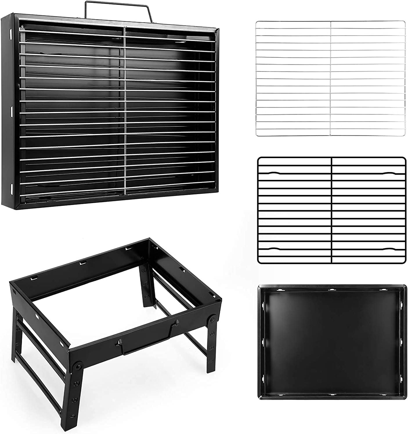 Himaly Portable BBQ Charcoal Grill Smoker for Outdoor Camping Picnics Medium thumbnail 6