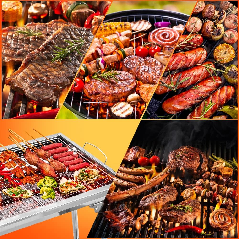 Himaly Portable BBQ Charcoal Grill Smoker for Outdoor Camping Picnics Large thumbnail 4