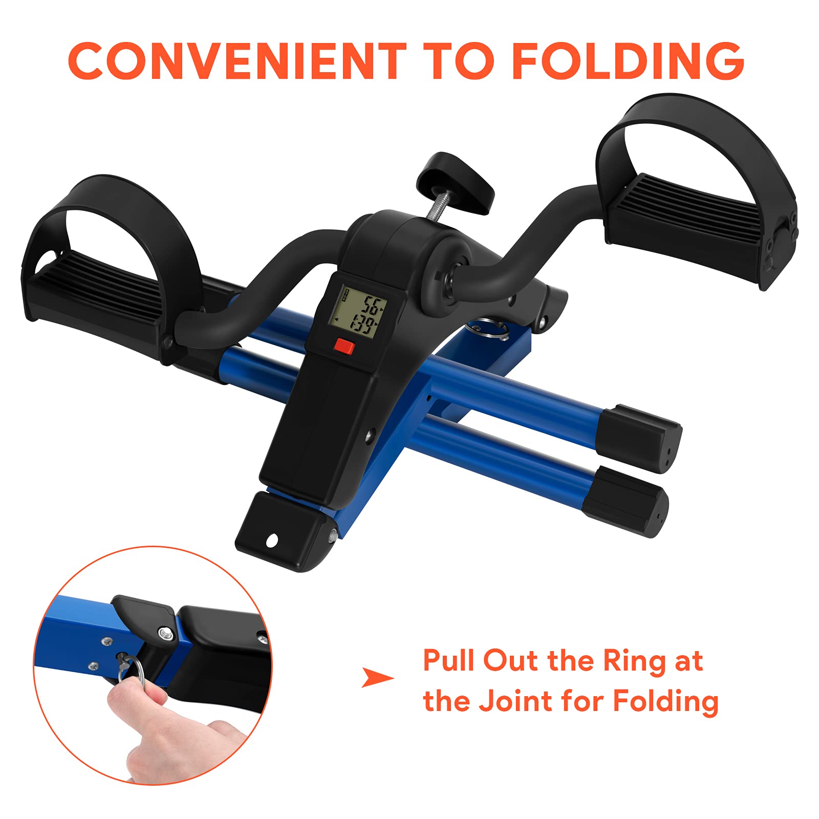 Himaly Folding Pedal Exerciser with LCD Display for Arms and Legs Workout thumbnail 8