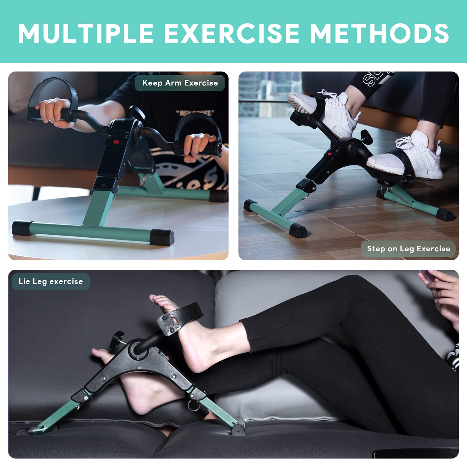 Himaly Folding Pedal Exerciser with LCD Display for Arms and Legs Workout thumbnail 6