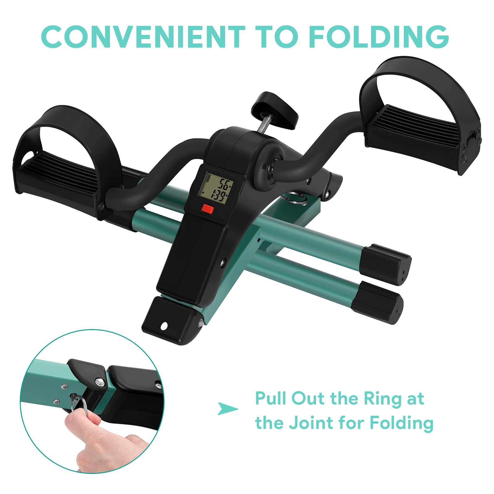 Himaly Folding Pedal Exerciser with LCD Display for Arms and Legs Workout thumbnail 8