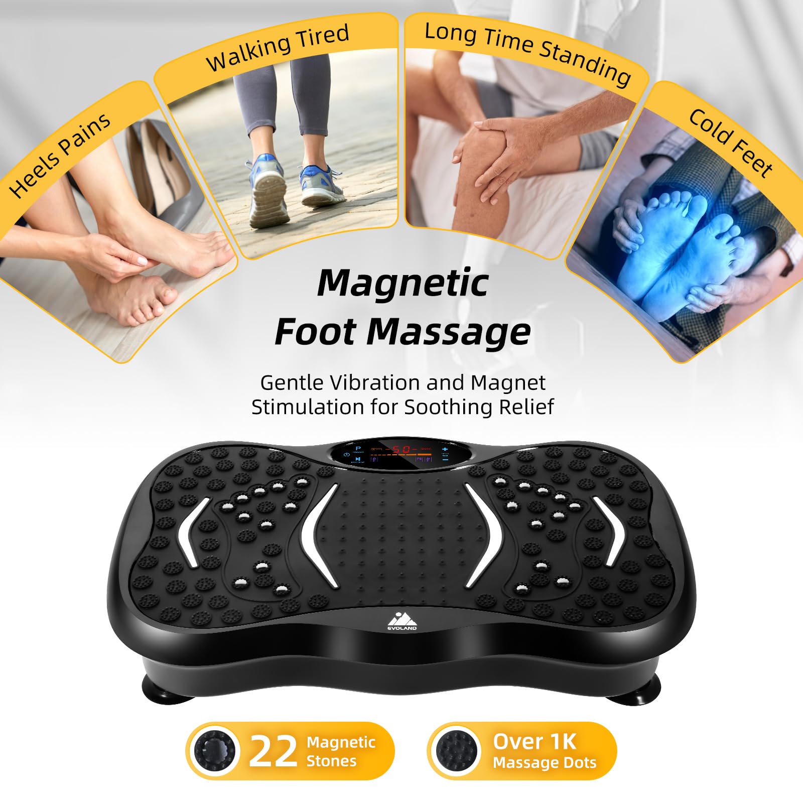 99-Level Vibration Plate with Bluetooth Speaker & Resistance Bands thumbnail 5